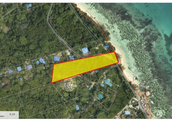 Aerial Map - Plots for sale Seychelles